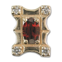rkac38 Garnet Bracelet Slide 